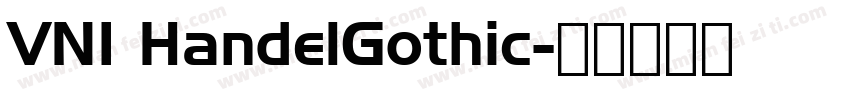 VNI HandelGothic字体转换